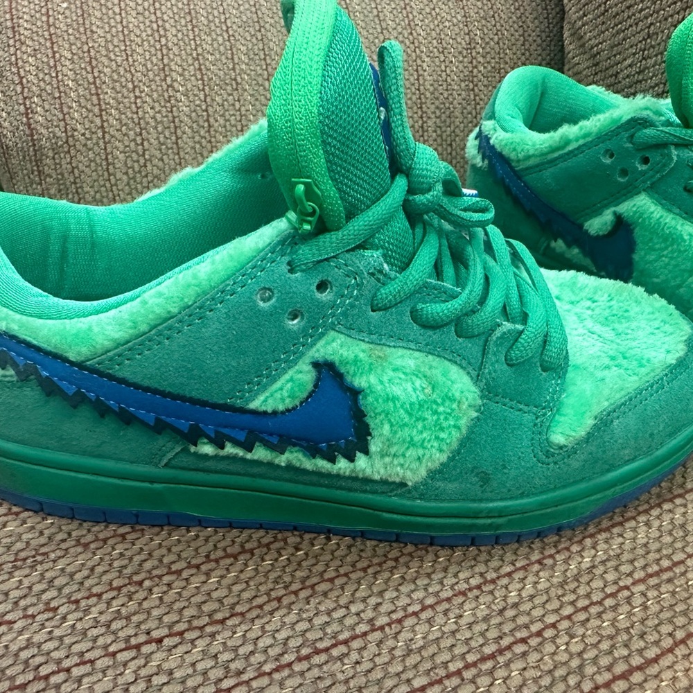 Nike Teal and Blue Men's Athletic Sneakers